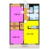 リンピア愛野 2LDKの間取り
