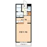 ランコントル 1Rの間取り