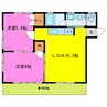 コーポＩＴＯ 2LDKの間取り
