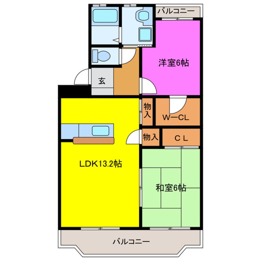 間取図 サニーコート