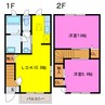 ウエストヒルズ 2LDKの間取り