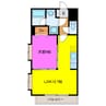 ラベンダー地脇 1LDKの間取り