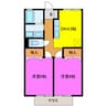 竹富ハイツ 2DKの間取り