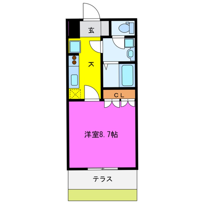 間取図 ＯＮＥ　ＰＩＥＣＥ