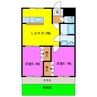 アイル・プティ 2LDKの間取り