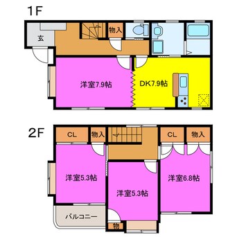 間取図 ライフパーク川袋