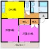 クローバーＡ 2DKの間取り