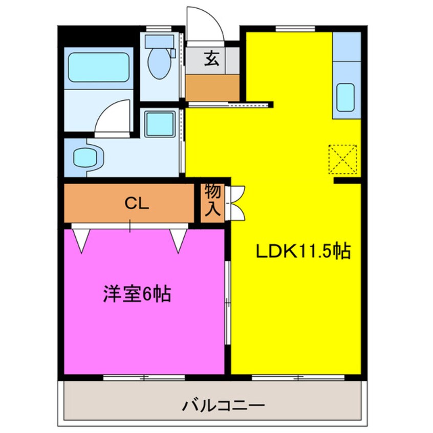 間取図 シャトレ八番館