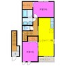 カーサ・アルドーレⅡ 2LDKの間取り