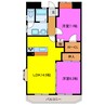 クオーリ 2LDKの間取り