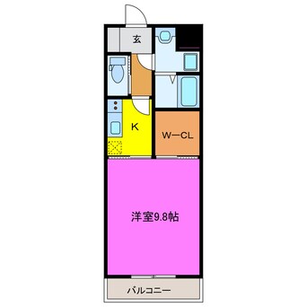 間取図 ローテローザⅡ