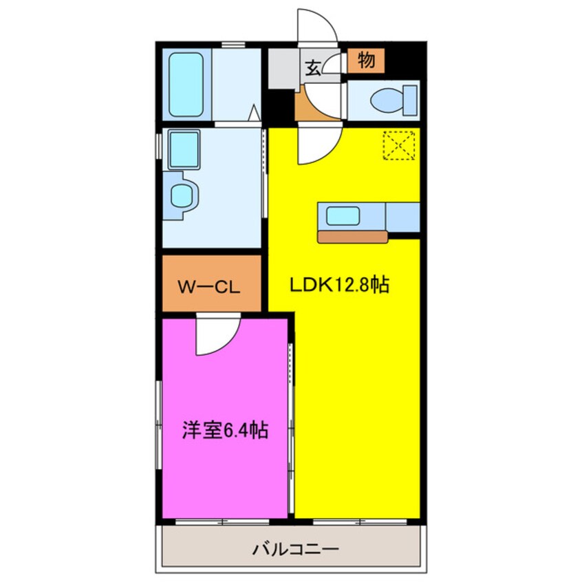 間取図 グランドール立野