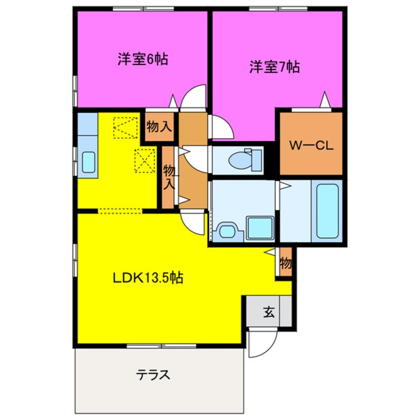 間取図 リ・ヴェール