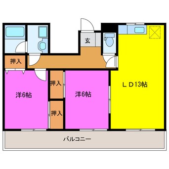 間取図 ロイヤルマンションⅡ