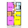 ＢＥＬＬ　ＡＮＮＥＸ 2LDKの間取り