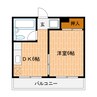 スカイＭＭⅢ 1DKの間取り