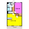 フォルテシモ 1LDKの間取り
