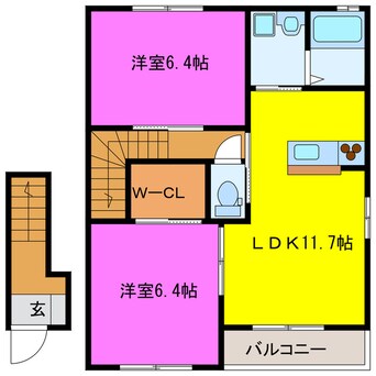 間取図 リベルテＢ