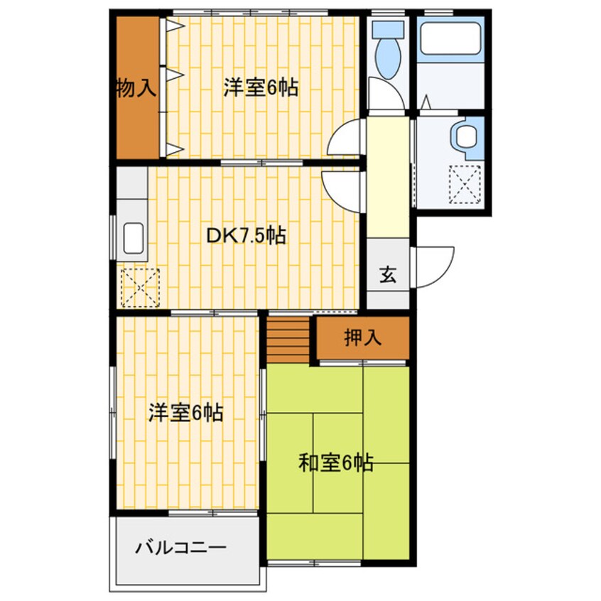 間取図 メゾンルビナス