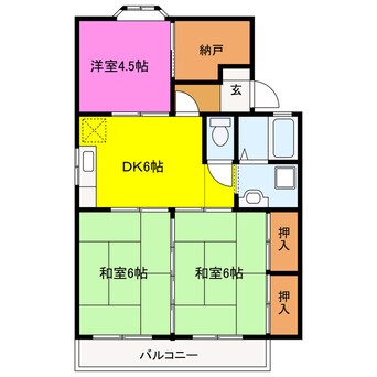 間取図 コーポヴァレンシャ