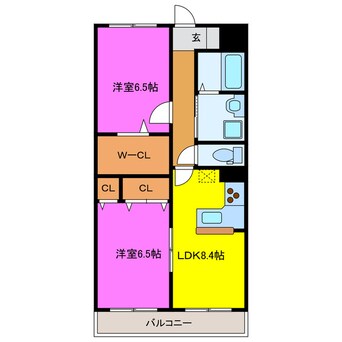 間取図 ココモ岡田