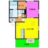 レモンティー 1LDKの間取り