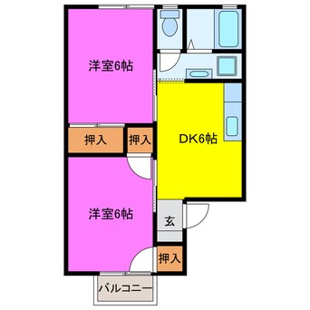 間取図 ノースポール田町