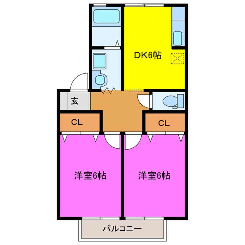 間取図 メゾン竹富