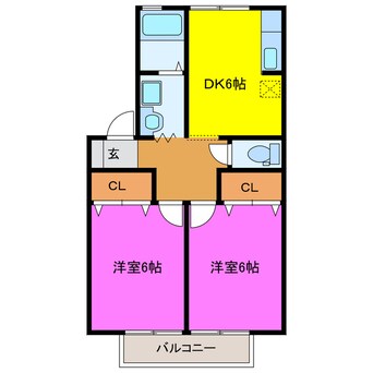 間取図 メゾン竹富