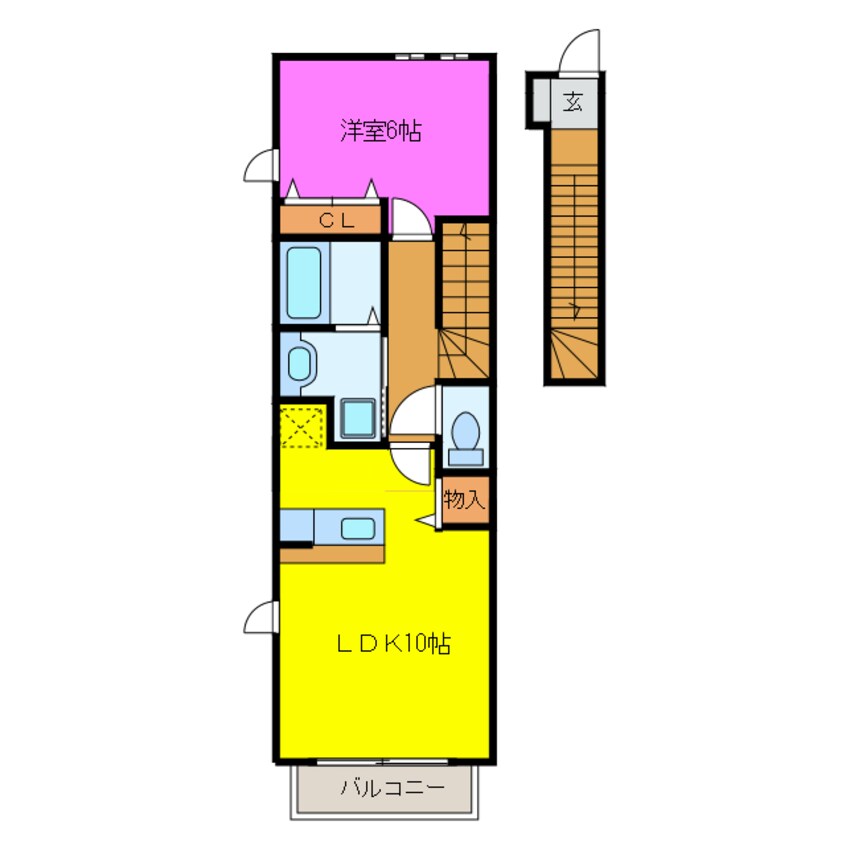 間取図 ニューエクレールＡ