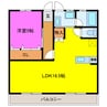 メゾン上岡田Ｂ 1LDKの間取り