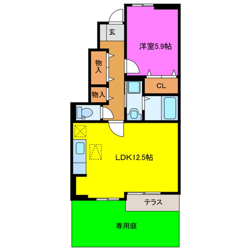 間取図 ｍｉｅｌｅ