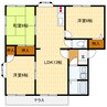 ハーミテージ 3LDKの間取り