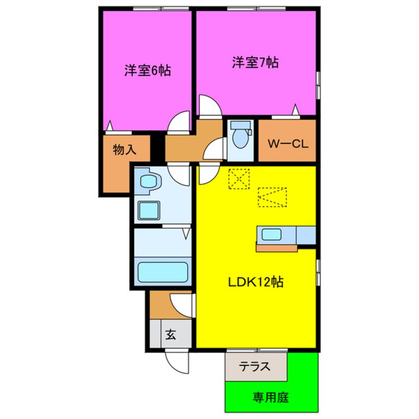 間取図 ルミエール２０Ａ