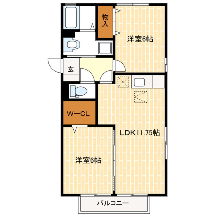 間取図 カネブン・田町