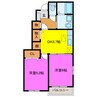 レガンス 2DKの間取り