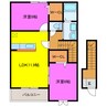 エテルノⅡ 2LDKの間取り