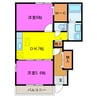 エテルノⅡ 2DKの間取り
