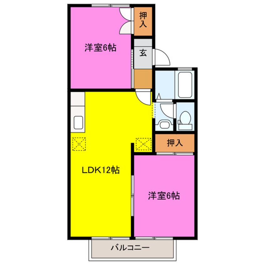 間取図 タウンハウス愛野公園Ｅ