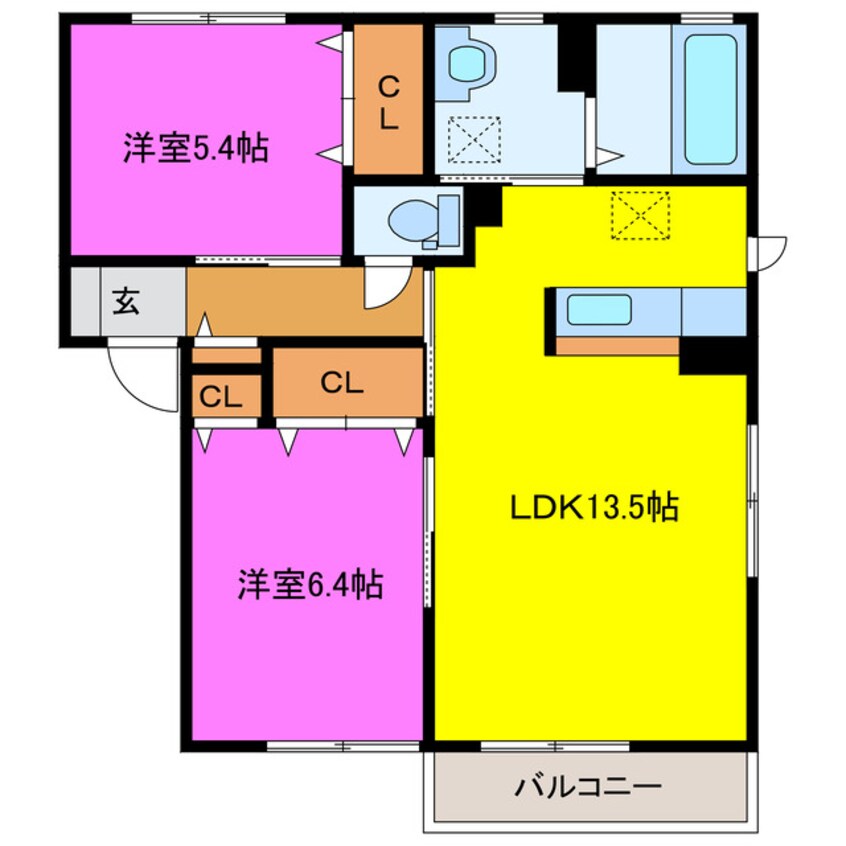 間取図 メル・ドゥーＣ