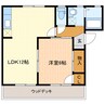 ルスィエル 1LDKの間取り