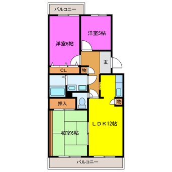 間取図 メゾン・モンシェル