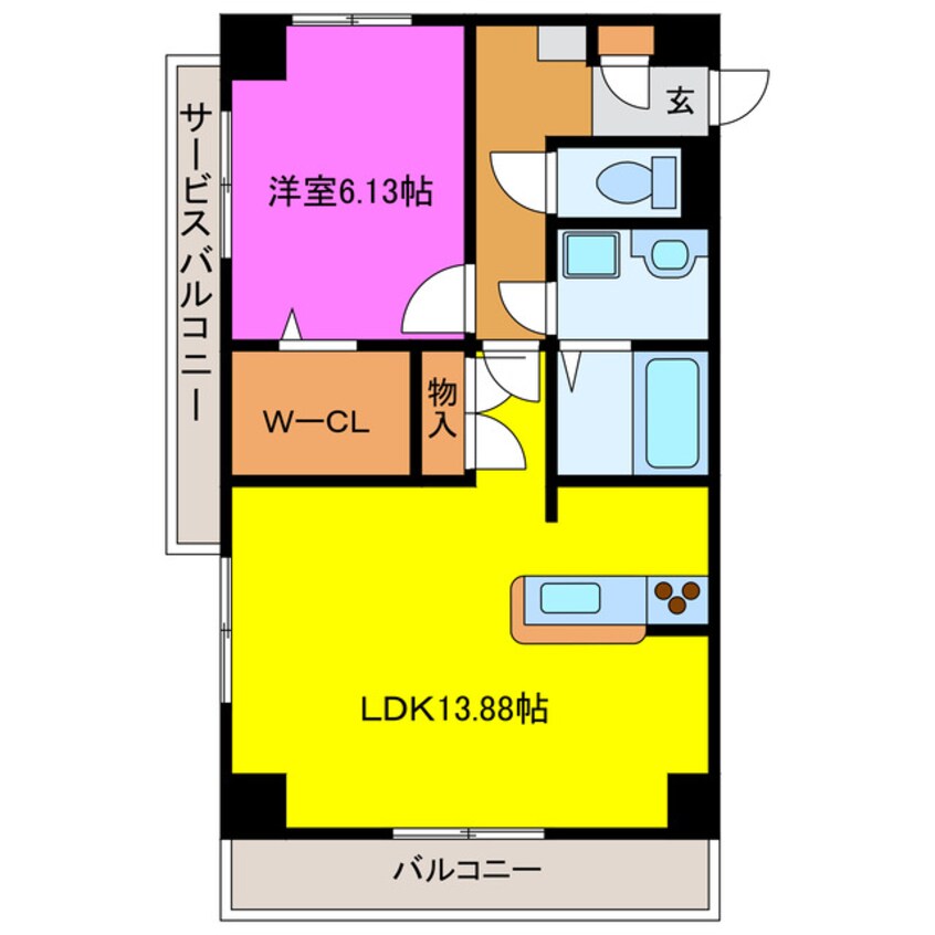 間取図 マッターホルン高尾