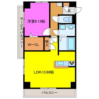 間取図 マッターホルン高尾