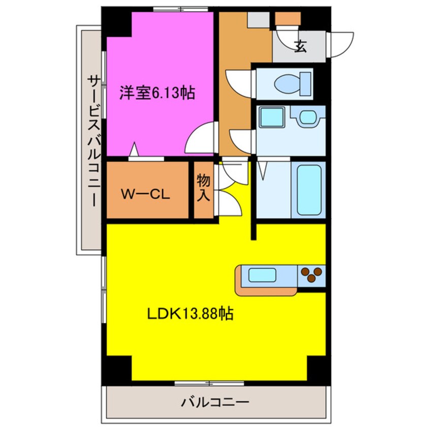 間取図 マッターホルン高尾