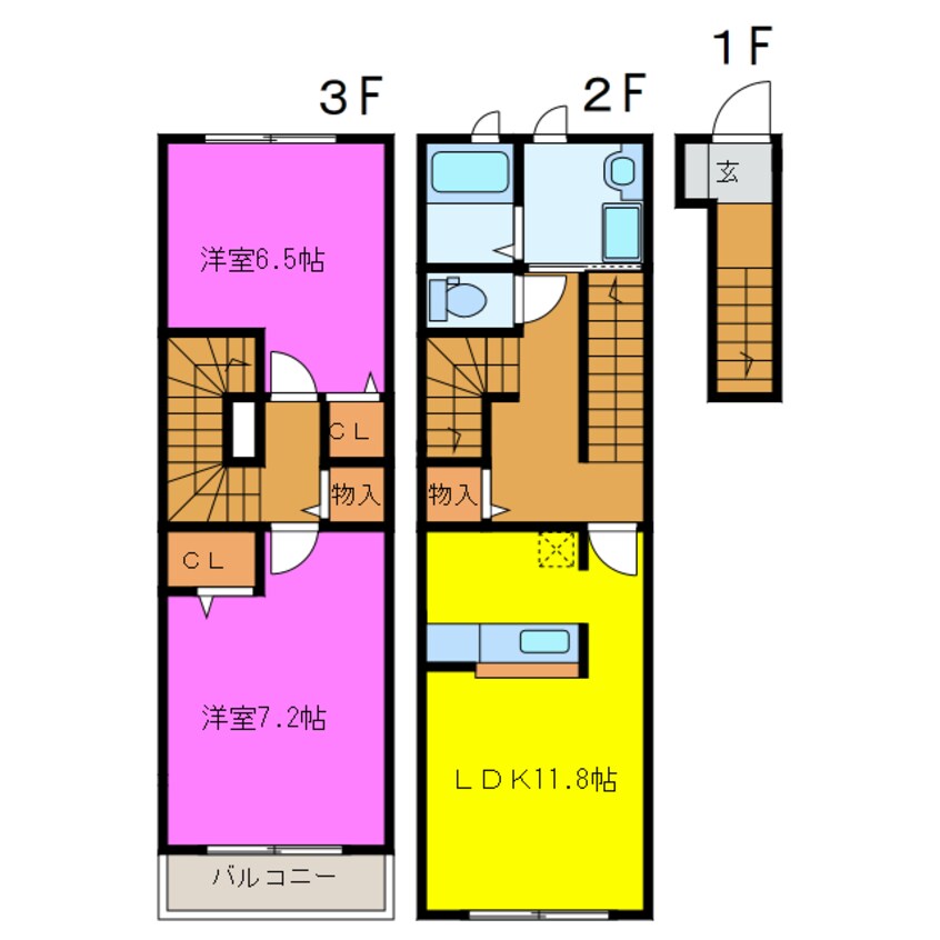 間取図 Ｓｔｒａｄｉ　Ｖａｒｉｕｓ