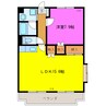 グランソレイユ 1LDKの間取り
