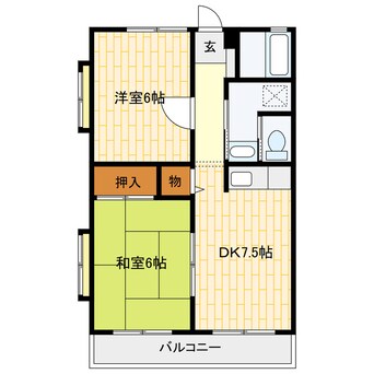 間取図 レインボーハイツ