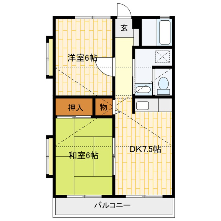 間取図 レインボーハイツ