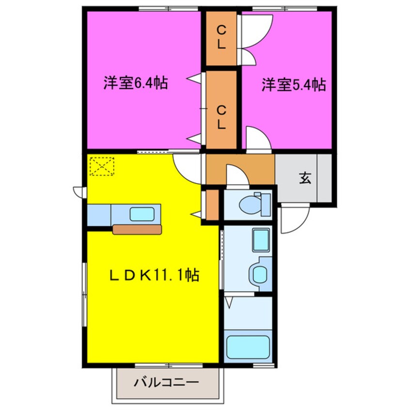 間取図 ブロタールＢ